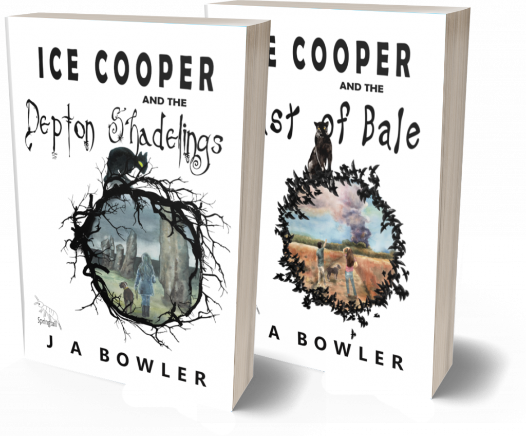Two books in the Ice Cooper series. Depton Shadelings and Beast of Bale.
