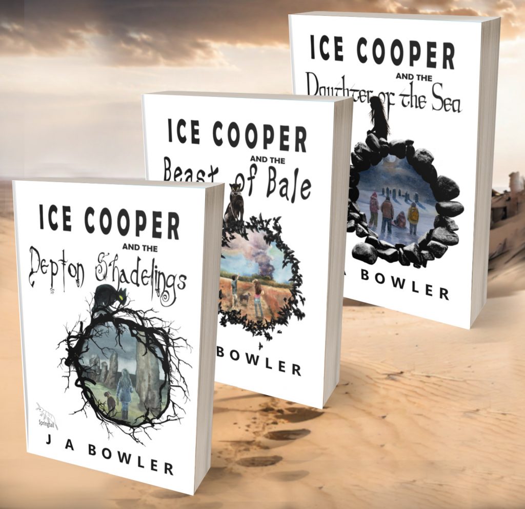 3 books in the Ice Cooper Series
Ice Cooper and the Depton Shadelings, and the Beast of Bale, and the Daughter of the SEa